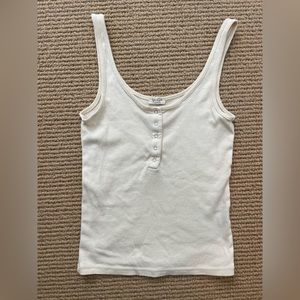 Brandy Melville yellow button tanktop